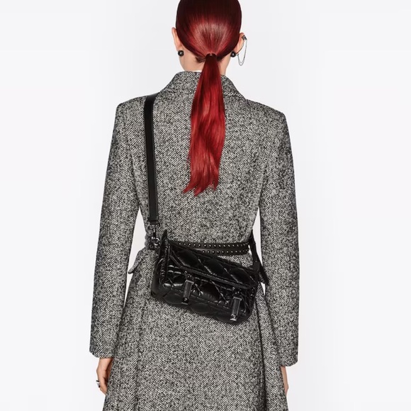 Christian Dior Small Diorcamp Bag Macrocannage Balck Leather Gunmetal Hardware - Picture 2 of 15